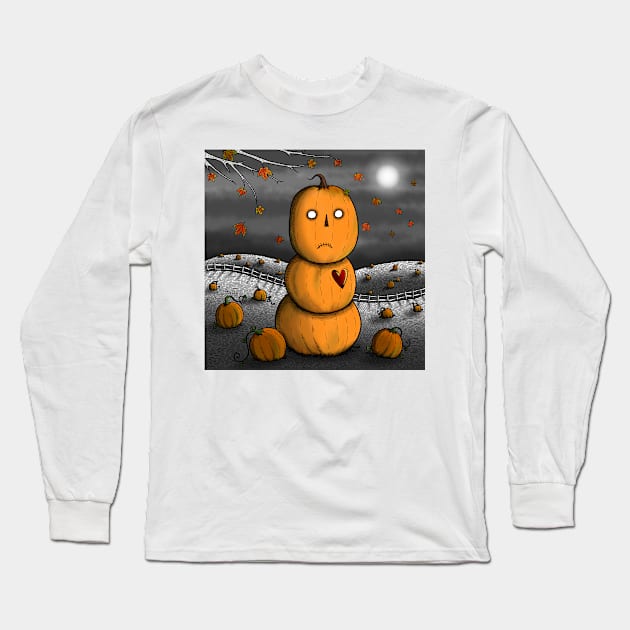 Pumpkin Man Long Sleeve T-Shirt by The Ghost In You